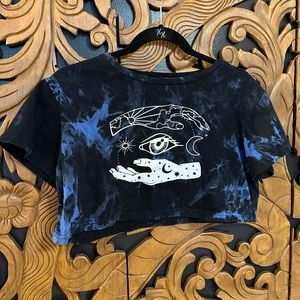 Romwe Graphic Crop Top